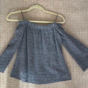 Grey off the shoulder top
